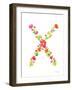 Floral Alphabet Letter XXIV-Farida Zaman-Framed Art Print