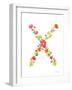 Floral Alphabet Letter XXIV-Farida Zaman-Framed Art Print