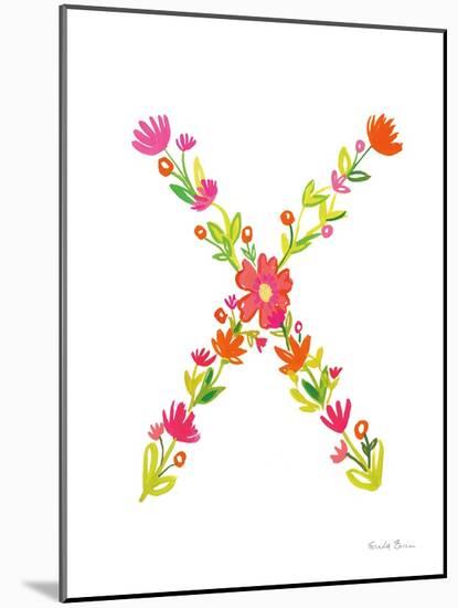 Floral Alphabet Letter XXIV-Farida Zaman-Mounted Art Print