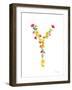 Floral Alphabet Letter XXV-Farida Zaman-Framed Art Print