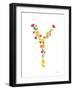 Floral Alphabet Letter XXV-Farida Zaman-Framed Art Print