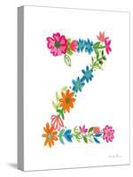 Floral Alphabet Letter XXVI-Farida Zaman-Stretched Canvas