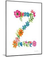 Floral Alphabet Letter XXVI-Farida Zaman-Mounted Art Print