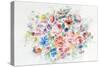 Floral Arrangement II-Li Bo-Stretched Canvas