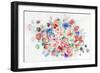 Floral Arrangement VI-Li Bo-Framed Giclee Print