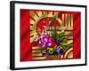 Floral Arrangement-Art Deco Designs-Framed Giclee Print