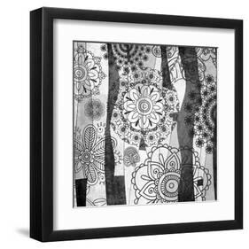 Floral Art Deco Pattern I-Irena Orlov-Framed Art Print