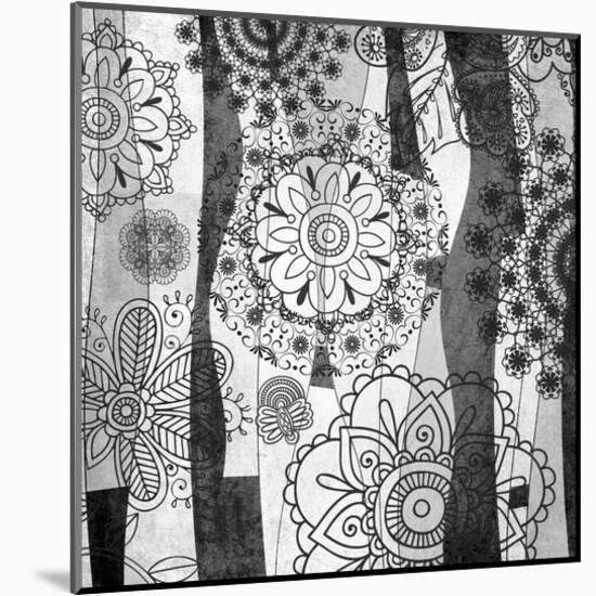 Floral Art Deco Pattern I-Irena Orlov-Mounted Art Print