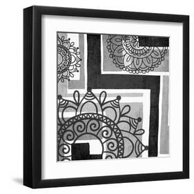 Floral Art Deco Pattern II-Irena Orlov-Framed Art Print