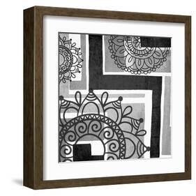 Floral Art Deco Pattern II-Irena Orlov-Framed Art Print