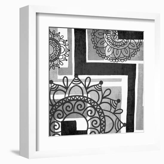 Floral Art Deco Pattern II-Irena Orlov-Framed Art Print