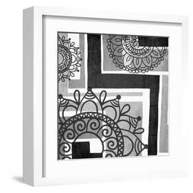 Floral Art Deco Pattern II-Irena Orlov-Framed Art Print