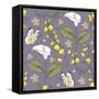 Floral Background-yuls2000-Framed Stretched Canvas