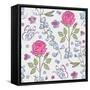 Floral Background-yuls2000-Framed Stretched Canvas