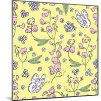 Floral Background-yuls2000-Mounted Art Print