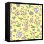 Floral Background-yuls2000-Framed Stretched Canvas