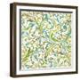 Floral Background-onfocus-Framed Art Print