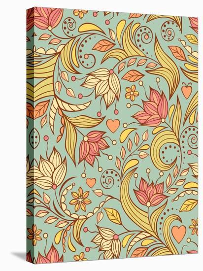 Floral Background-yuls2000-Stretched Canvas