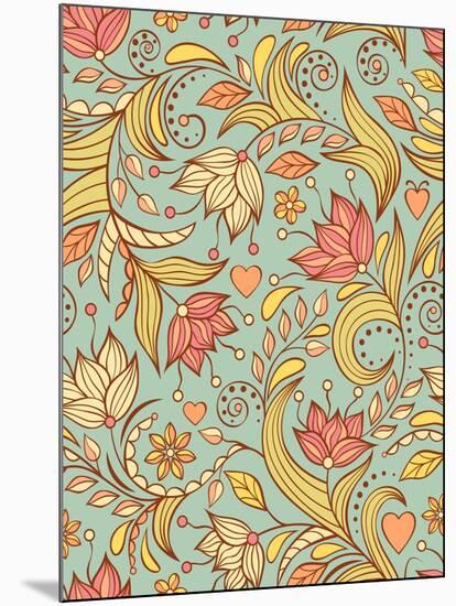 Floral Background-yuls2000-Mounted Art Print