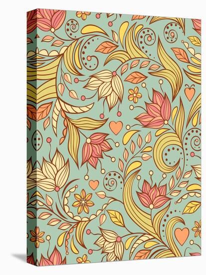 Floral Background-yuls2000-Stretched Canvas