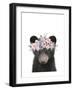 Floral Bear-Leah Straatsma-Framed Art Print