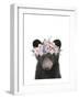 Floral Bear-Leah Straatsma-Framed Art Print