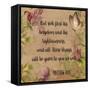 Floral Bible Verse-A-Jean Plout-Framed Stretched Canvas