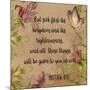 Floral Bible Verse-A-Jean Plout-Mounted Giclee Print