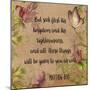 Floral Bible Verse-A-Jean Plout-Mounted Giclee Print