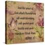 Floral Bible Verse-B-Jean Plout-Stretched Canvas