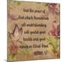 Floral Bible Verse-B-Jean Plout-Mounted Giclee Print