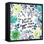 Floral Bigger Faith-Victoria Brown-Framed Stretched Canvas