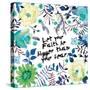 Floral Bigger Faith-Victoria Brown-Stretched Canvas