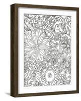 Floral Birds-Pam Varacek-Framed Art Print