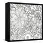 Floral Birds-Pamela Varacek-Framed Stretched Canvas