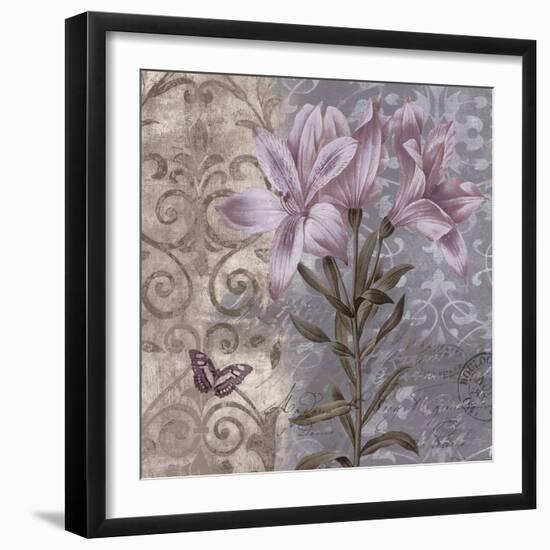 Floral Butterfly II-Emma Hill-Framed Giclee Print