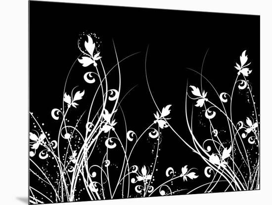 Floral Chaos-kjpargeter-Mounted Art Print