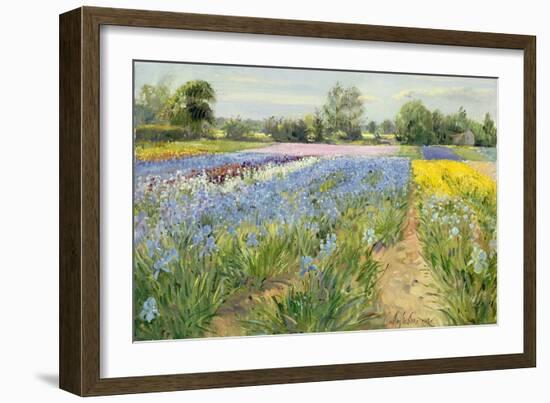 Floral Chessboard, 1995-Timothy Easton-Framed Giclee Print