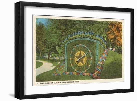 Floral Clock, Gladwin Park, Detroit, Michigan-null-Framed Art Print