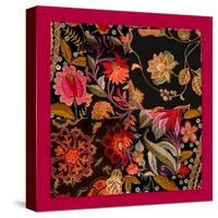 FLORAL COLLAGE-Linda Arthurs-Stretched Canvas