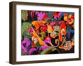 Floral Collage-Linda Arthurs-Framed Giclee Print