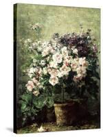 Floral Composition-Hubert Bellis-Stretched Canvas