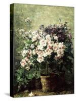 Floral Composition-Hubert Bellis-Stretched Canvas