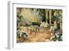 Floral Courtyard-Allayn Stevens-Framed Art Print