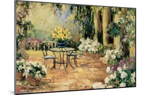 Floral Courtyard-Allayn Stevens-Mounted Art Print