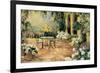 Floral Courtyard-Allayn Stevens-Framed Premium Giclee Print