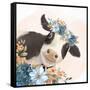 Floral Cow-Kimberly Allen-Framed Stretched Canvas