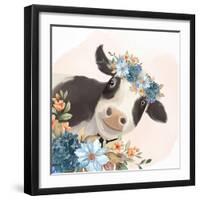 Floral Cow-Kimberly Allen-Framed Art Print