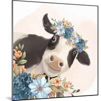 Floral Cow-Kimberly Allen-Mounted Art Print