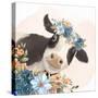 Floral Cow-Kimberly Allen-Stretched Canvas